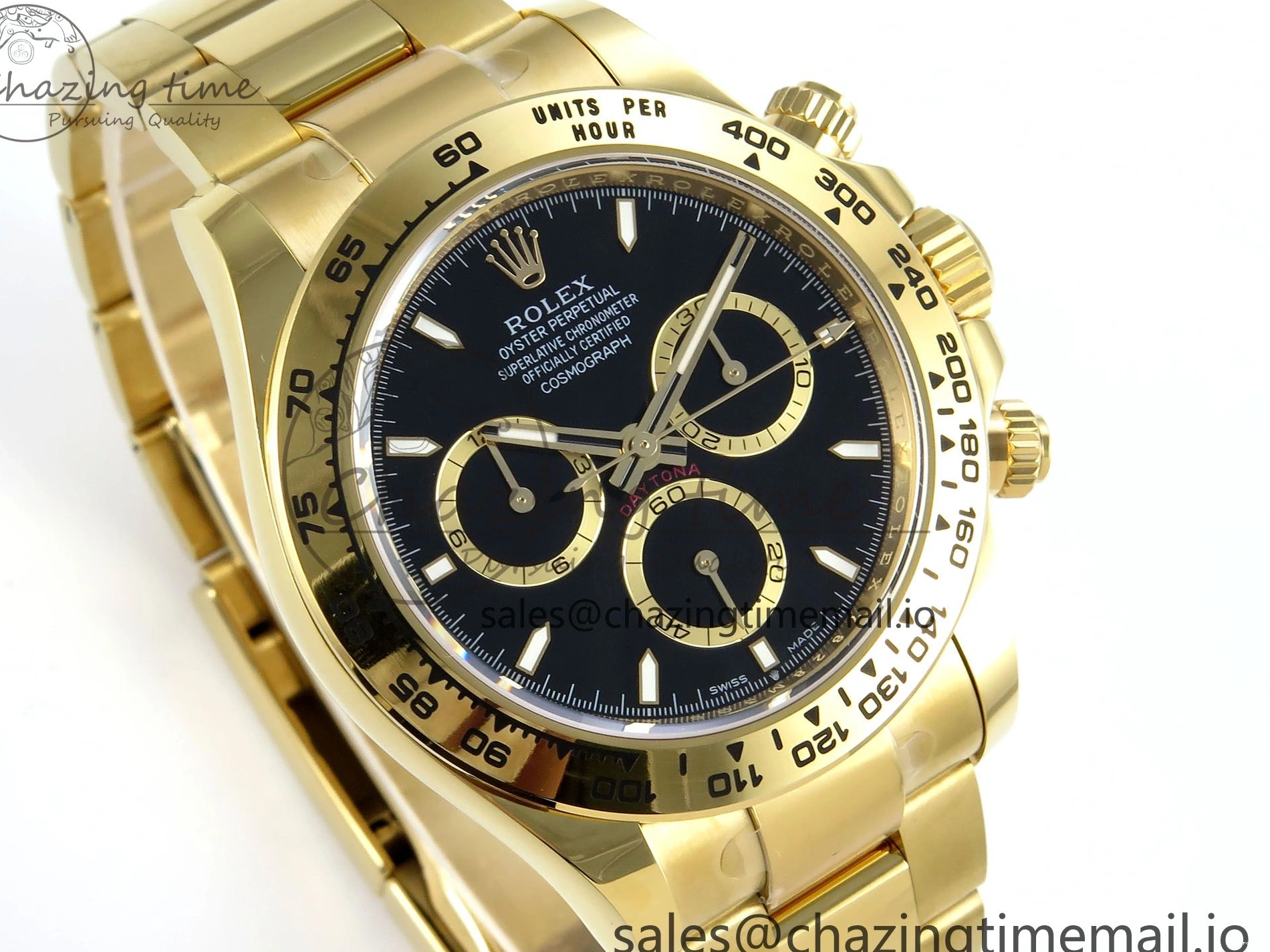 MiroTime 0305 TimelessDesign Daytona 126508 APSF 1:1 Best Edition Black Dial on YG Braclet SH 742